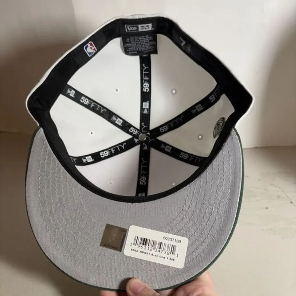 New‎ Era 59FIFTY Milwaukee Bucks 2021 NBA Champions Fitted Hat NEW 7 3/8